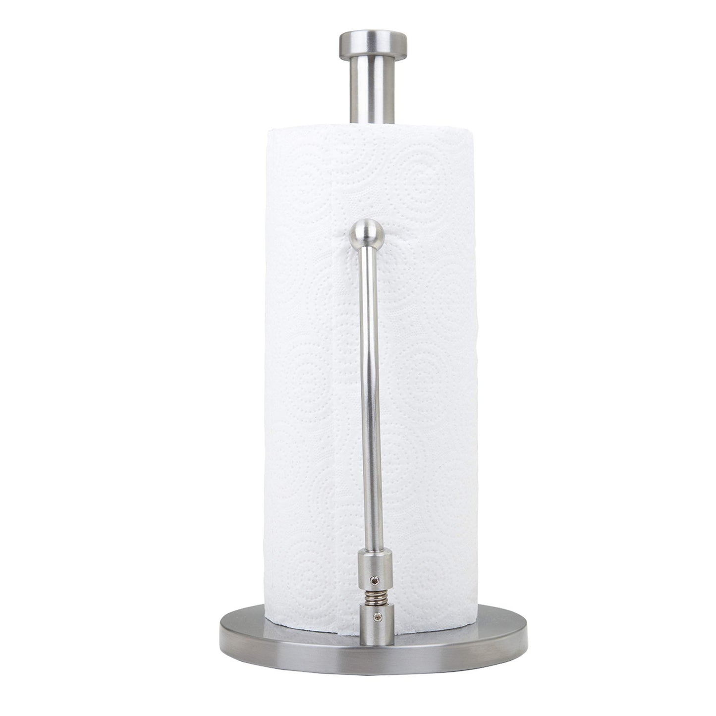 Stainless Steel Kitchen Roll Holder with Tension Arm