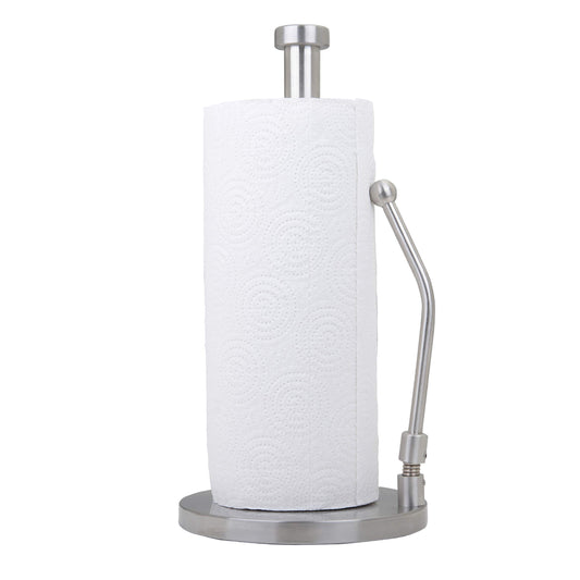 Stainless Steel Kitchen Roll Holder with Tension Arm