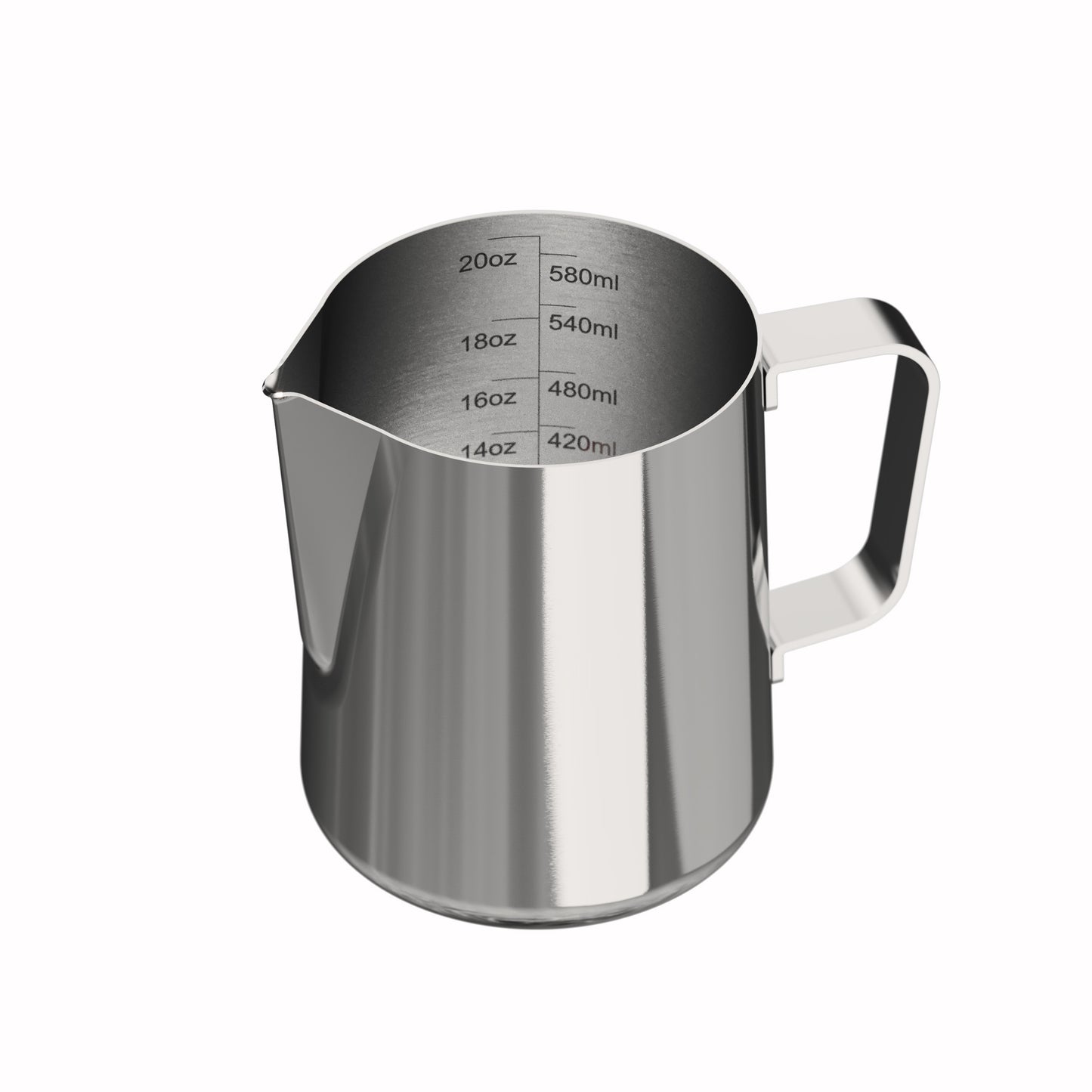 Milk Frothing Pitcher – 20oz / 600ml Stainless Steel Latte Art Pitcher with Measurements