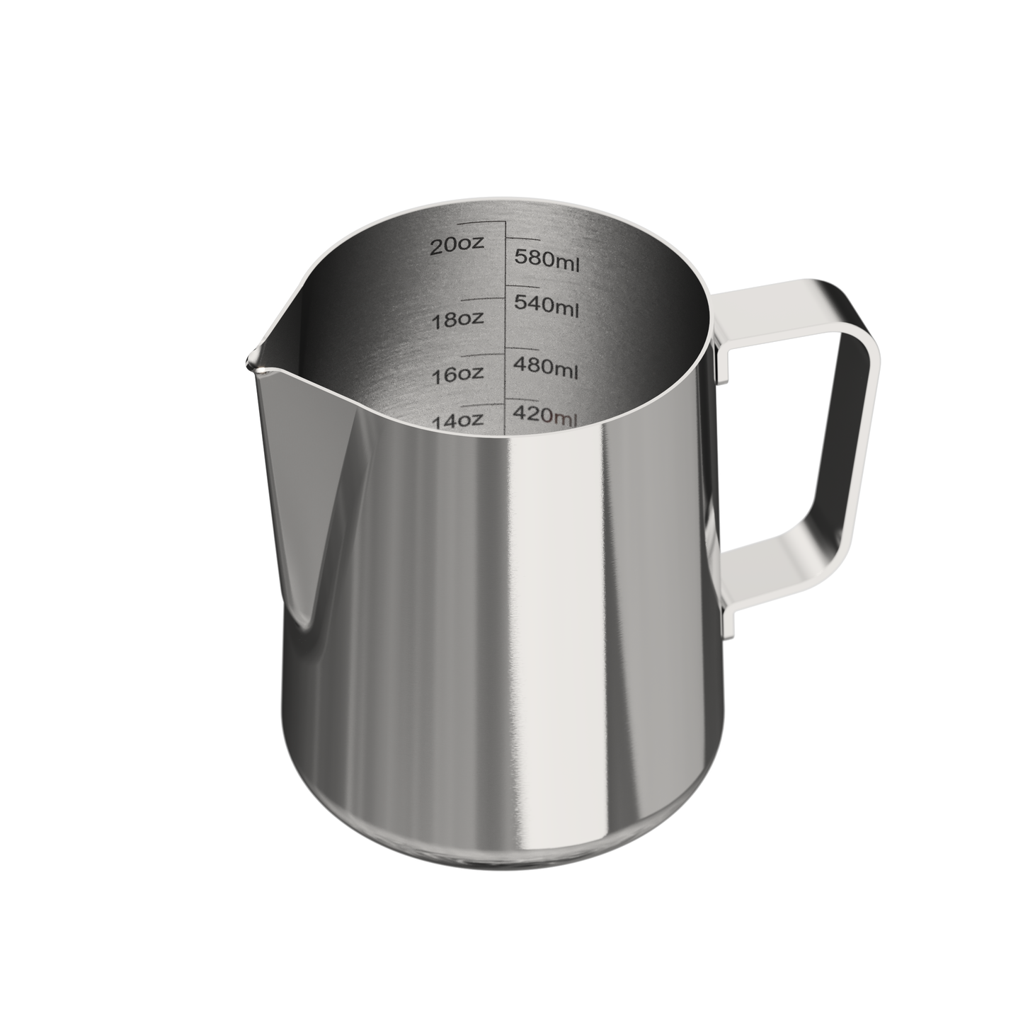 Milk Frothing Pitcher – 20oz / 600ml Stainless Steel Latte Art Pitcher with Measurements